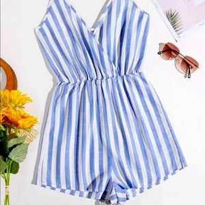 SHEIN Striped Cami Romper